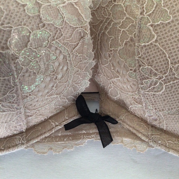 VICTORIAS SECRET DREAM ANGELS PUSH UP BRA SHIMMER LACE SIZE 34C - Picture 13 of 14